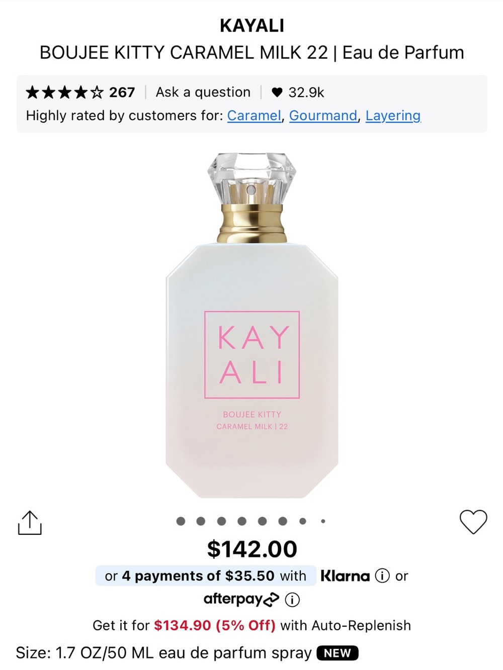 Kayali boujee kitty caramel milk 22